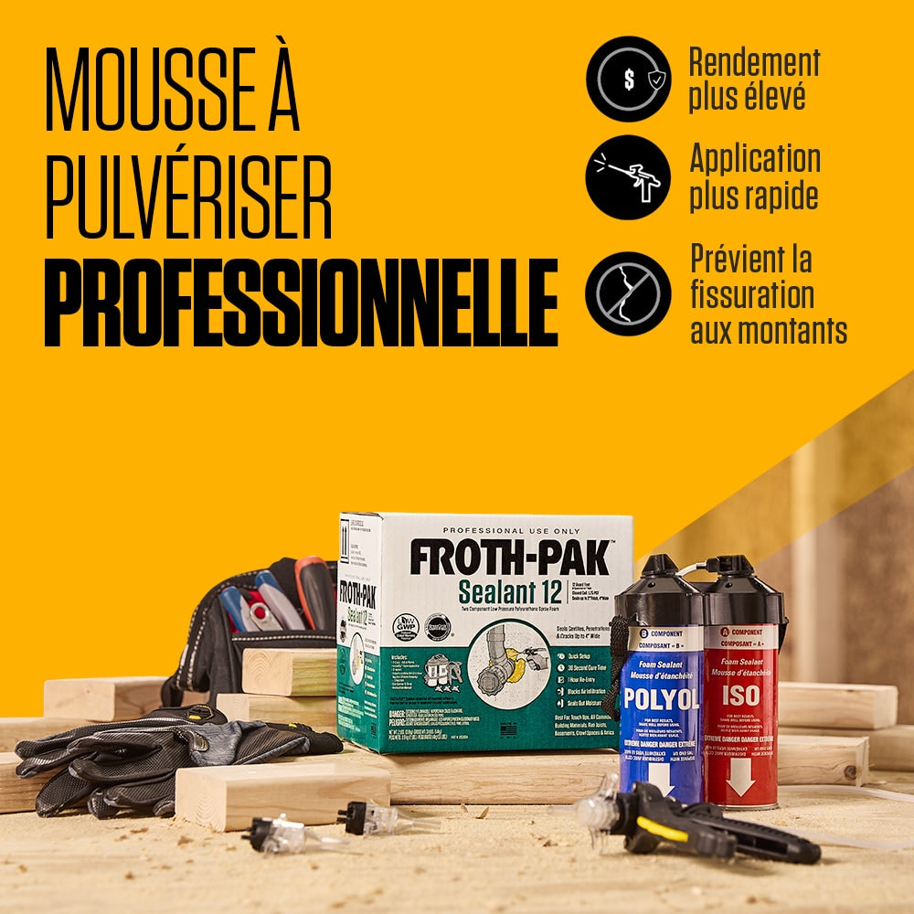 12 Low GWP Spray Foam Sealant Kit