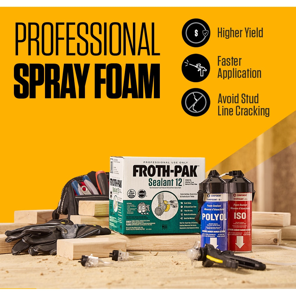 12 Low GWP Spray Foam Sealant Kit