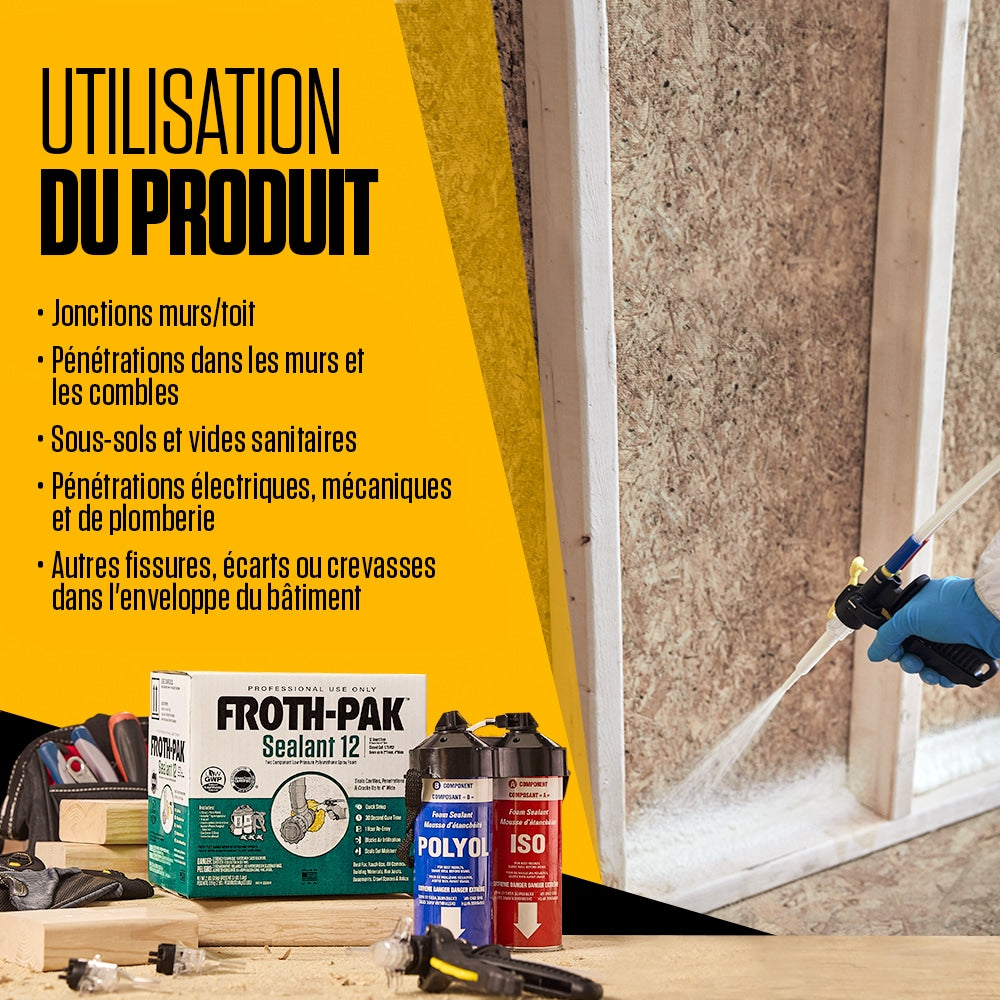 12 Low GWP Spray Foam Sealant Kit