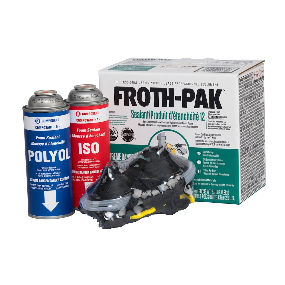 12 Low GWP Spray Foam Sealant Kit