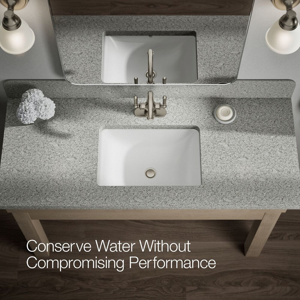 Robinet de lavabo de salle de bain monobloc Capilano en nickel brossé