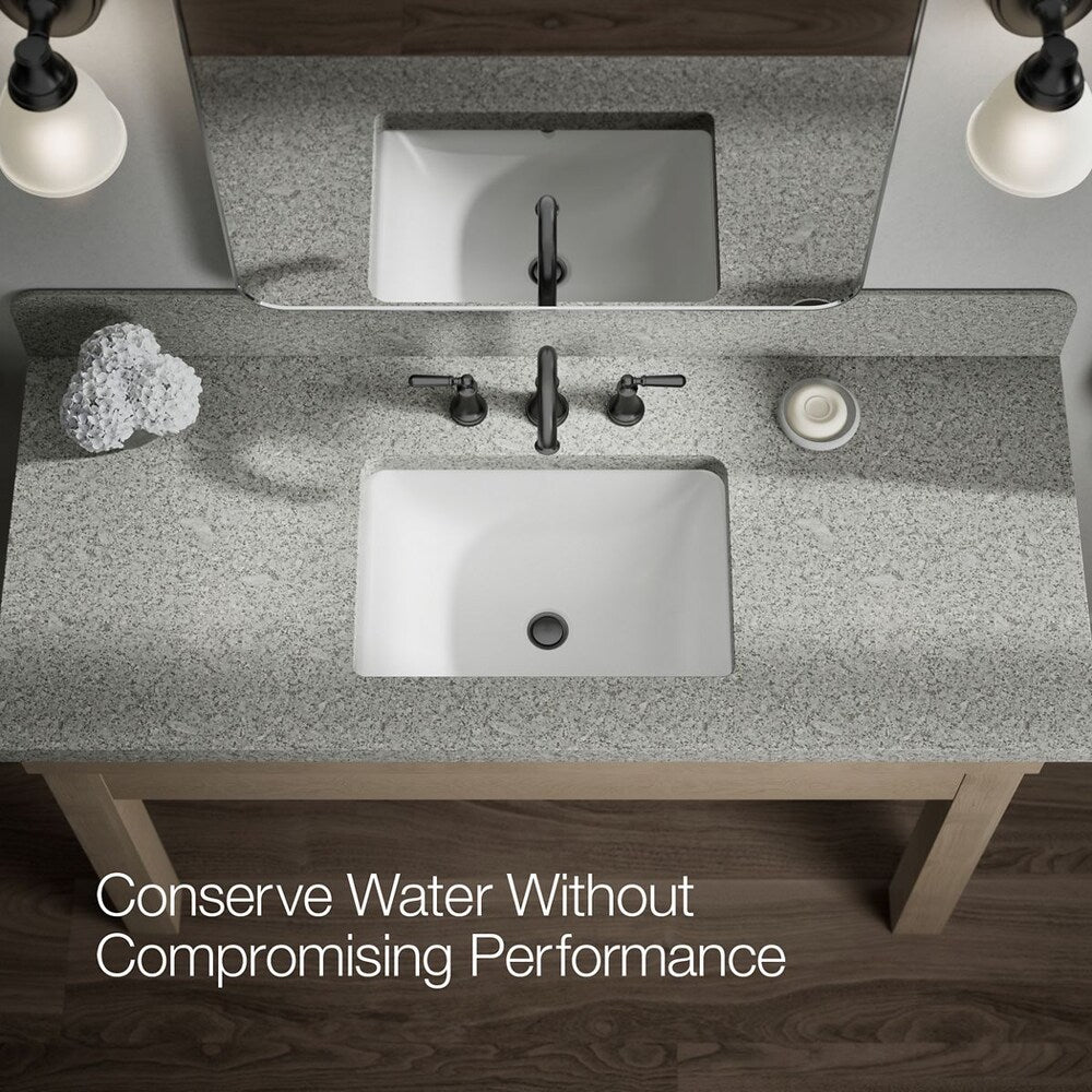 Robinet de lavabo de salle de bain à large portée Capilano en noir mat