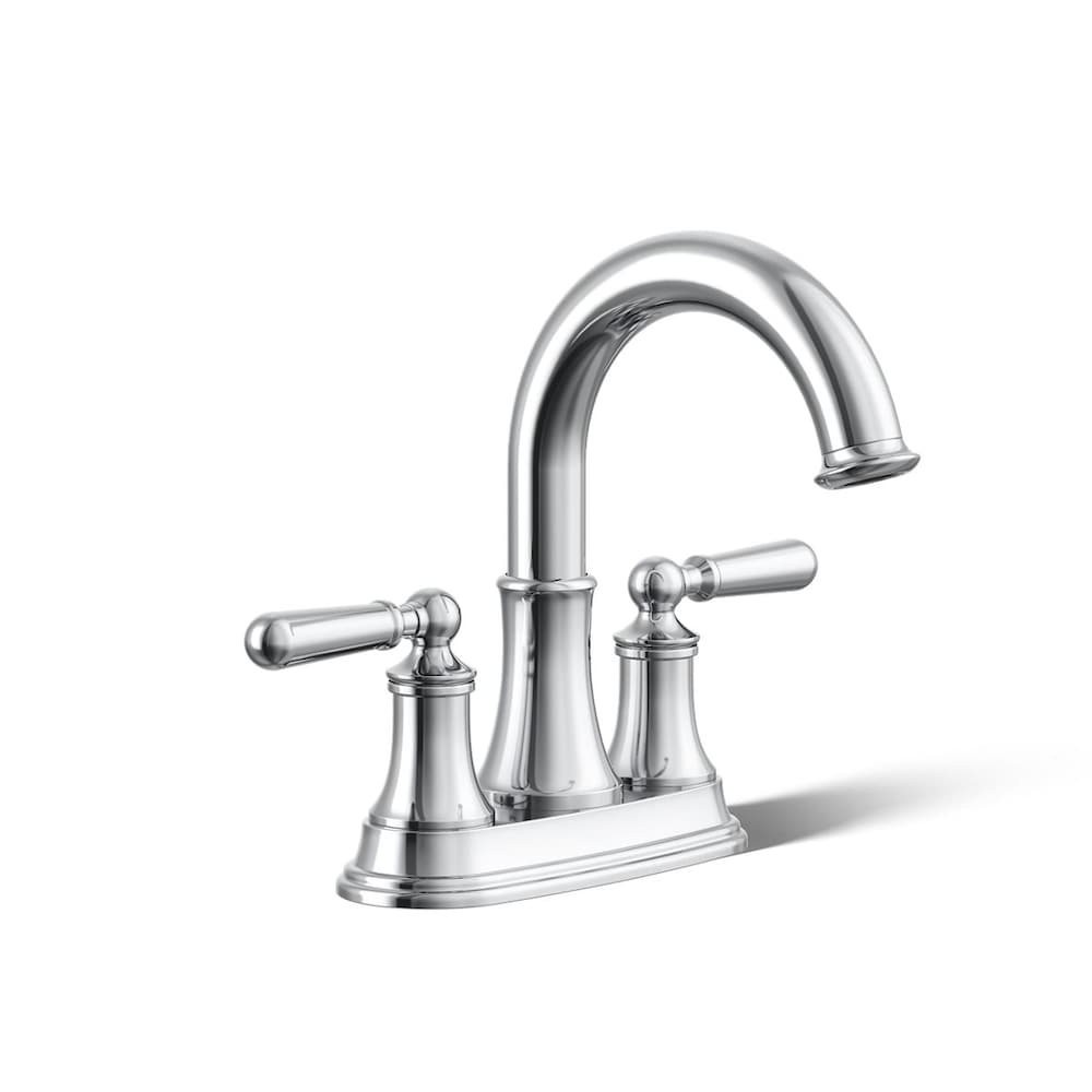 Robinet de lavabo de salle de bain central Capilano en chrome poli