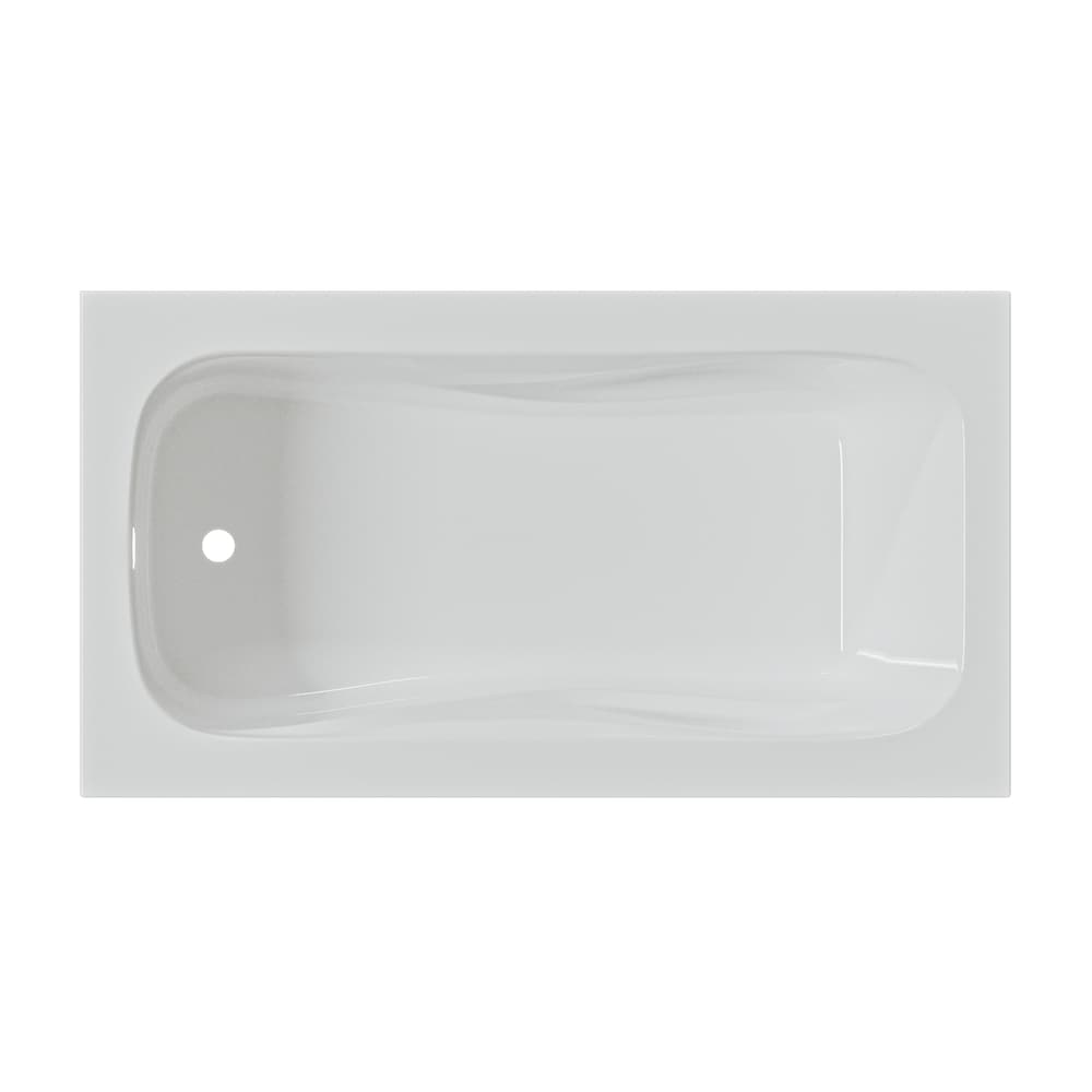 Baignoire encastrée à drain décalé HAZEL 60 pouces x 32