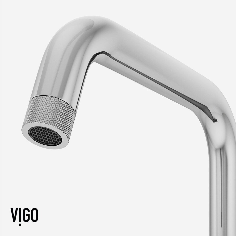 Robinet de cuisine industriel à poignée unique Cass en chrome