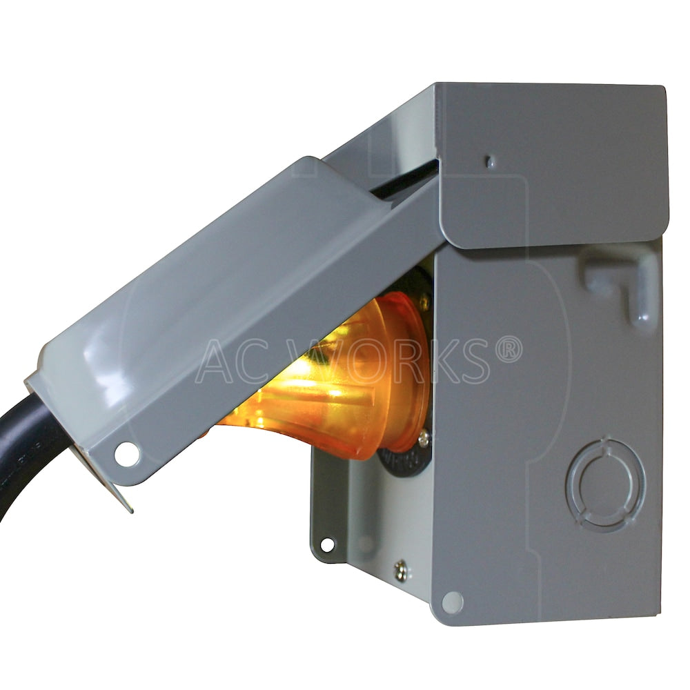 20ft 50A Generator Transfer Switch Power Cord With Power Indicator