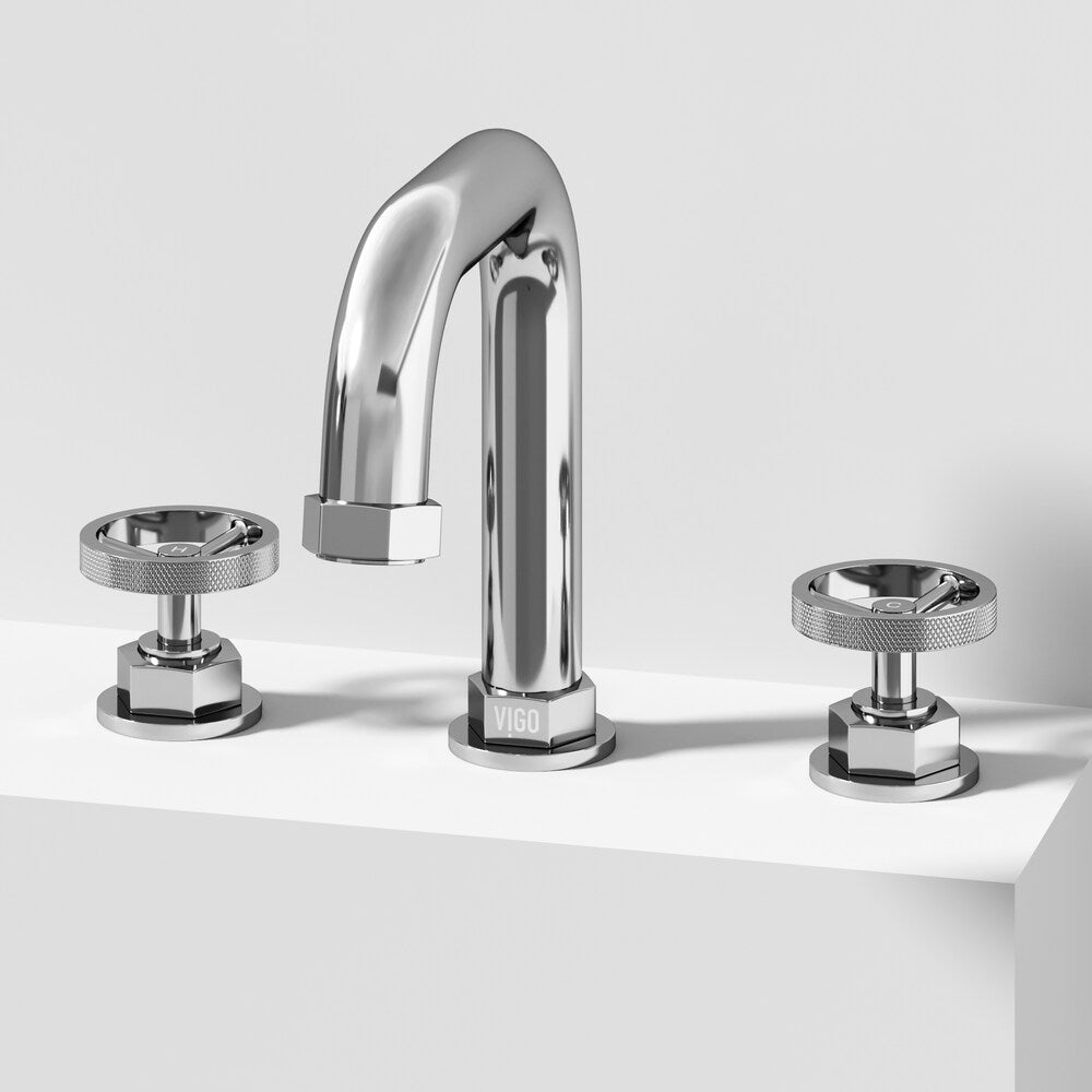 Hart 10" W Widespread 2-Handle Bathroom Faucet in Chrome