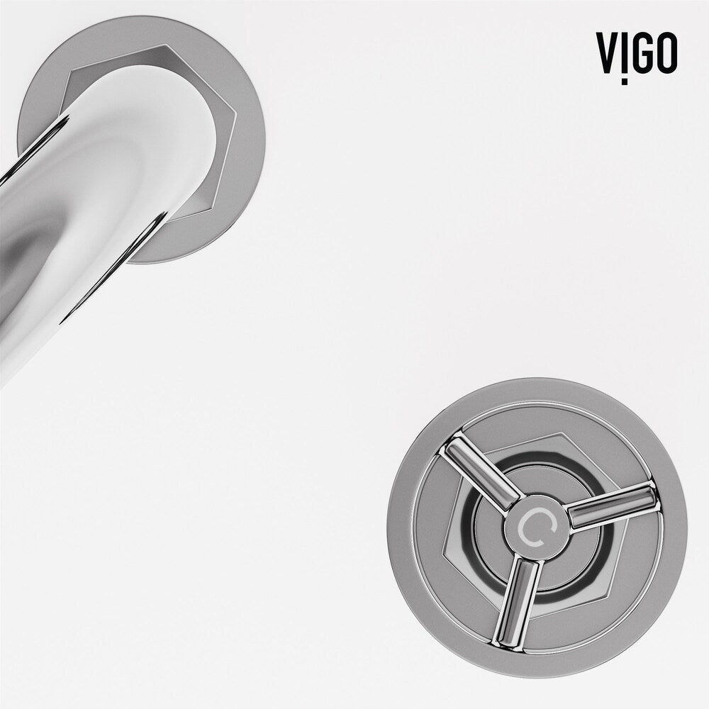 Hart 10" W Widespread 2-Handle Bathroom Faucet in Chrome