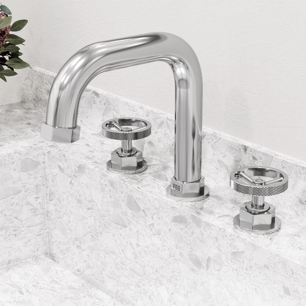 Hart 10" W Widespread 2-Handle Bathroom Faucet in Chrome
