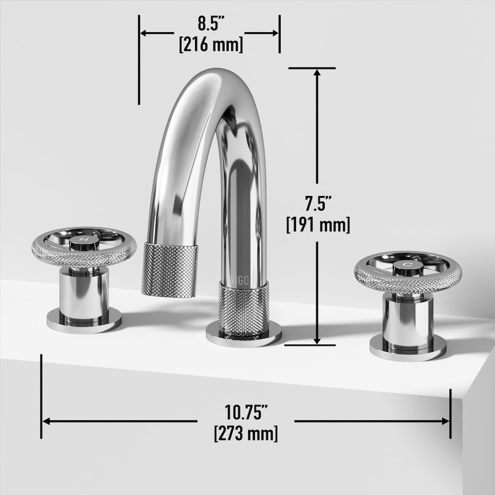 Robinet de salle de bain à 2 poignées Wythe de 11 po de largeur en chrome