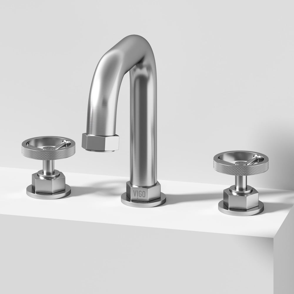 Hart 10" W Widespread 2-Handle Bathroom Faucet in Brushed Nickel