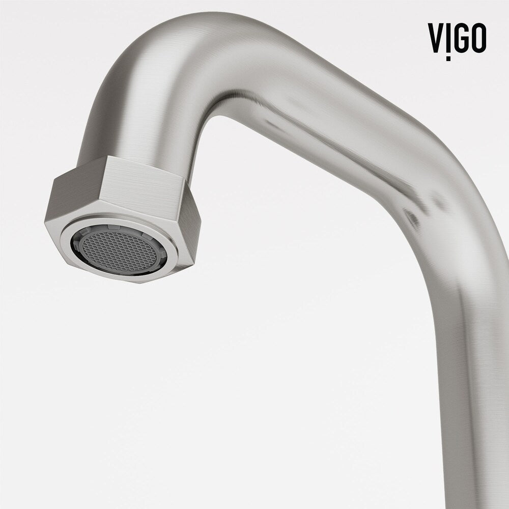 Hart 10" W Widespread 2-Handle Bathroom Faucet in Brushed Nickel