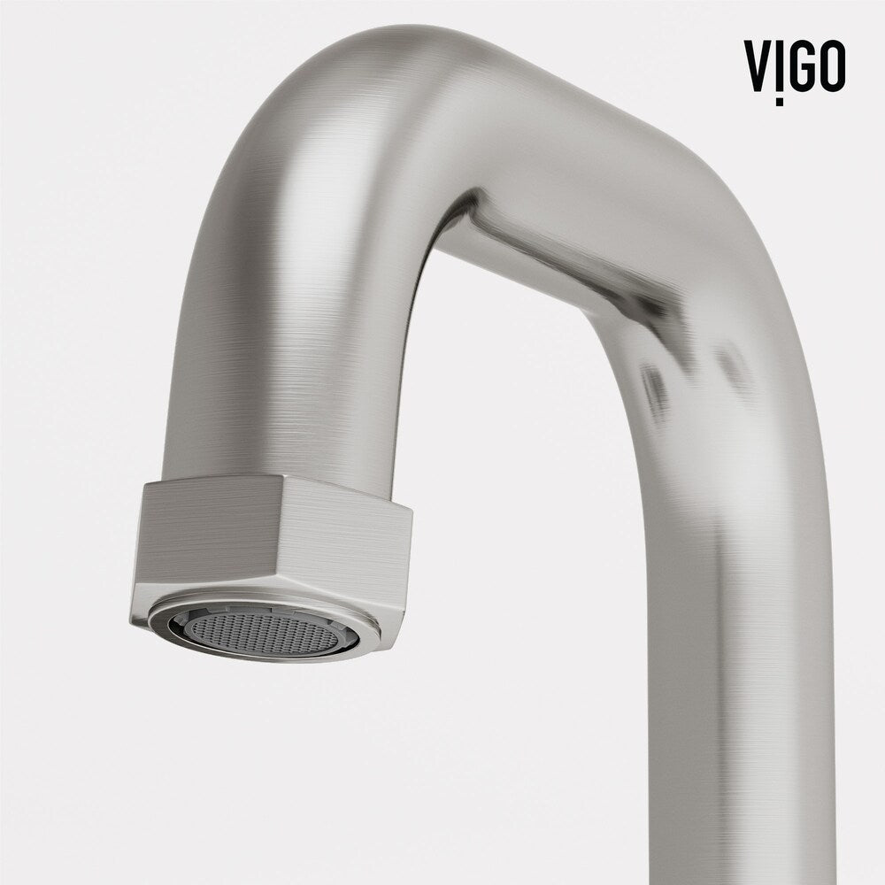 Hart 10" W Widespread 2-Handle Bathroom Faucet in Brushed Nickel