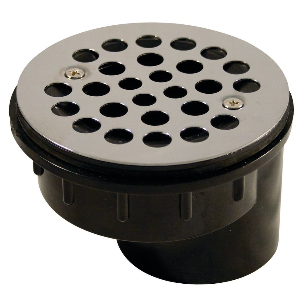Shower Drain 2-inch With Offset Stainless Steel Grid Pack of 2