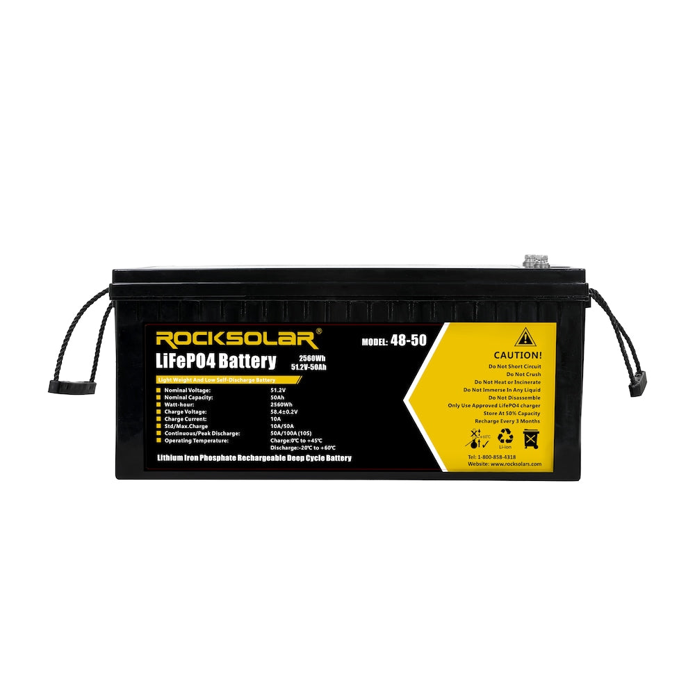 48V 50Ah Deep Cycle LiFePO4 Battery