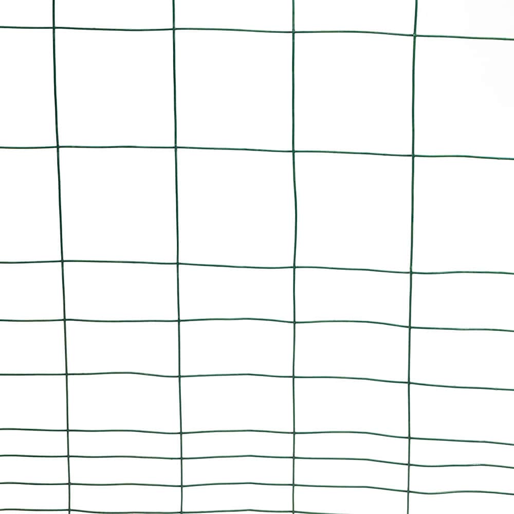 50 ft L x 28-inch H Green Vinyl-Coated Welded Wire Rabbit Fence