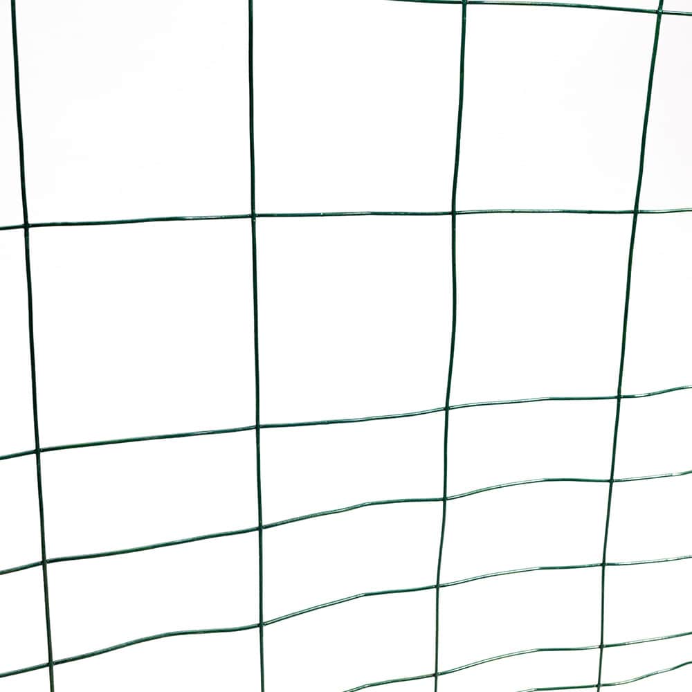 50 ft L x 28-inch H Green Vinyl-Coated Welded Wire Rabbit Fence