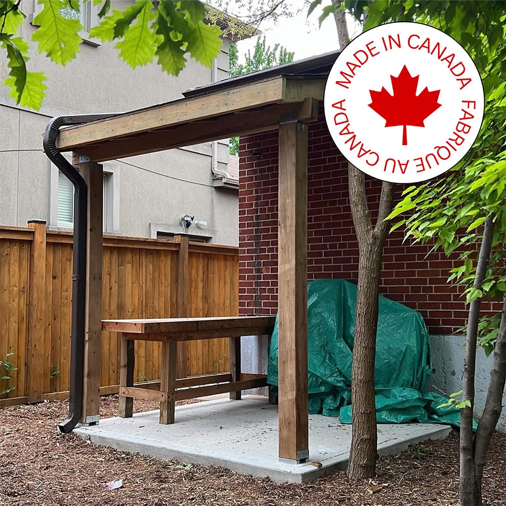 Fascia en aluminium blanc de 10 pi L x 6 po l x 1 po H