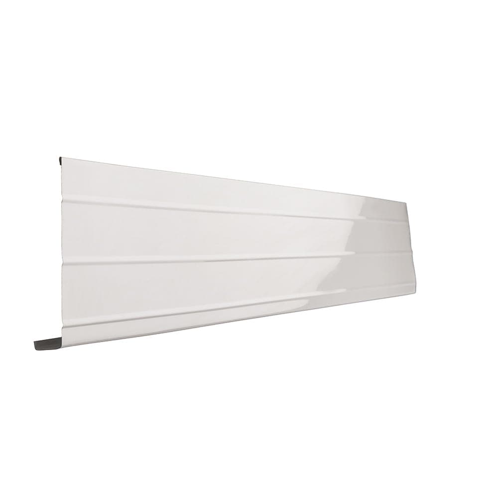 Fascia en aluminium blanc de 10 pi L x 6 po l x 1 po H