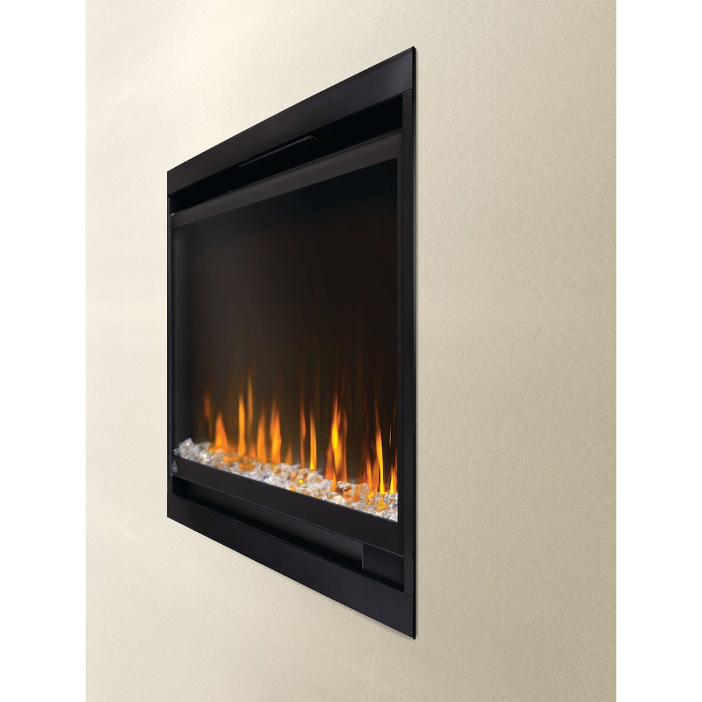Foyer électrique Alluravision Slimline de 42 pouces de large, monté en surface ou encastré au mur