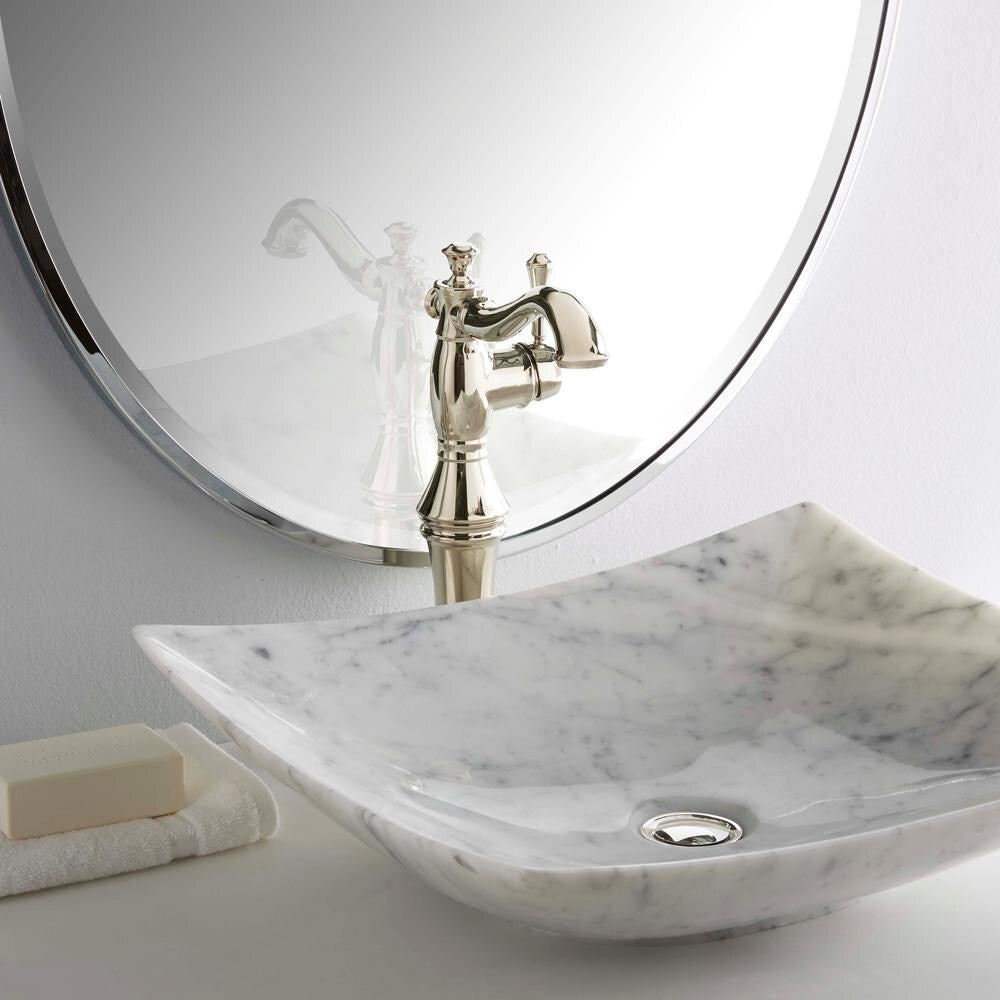 Cassidy Single Hole Single Handle Mid Arc Bathroom Sink Faucet Deck Mount in Polished Nickel