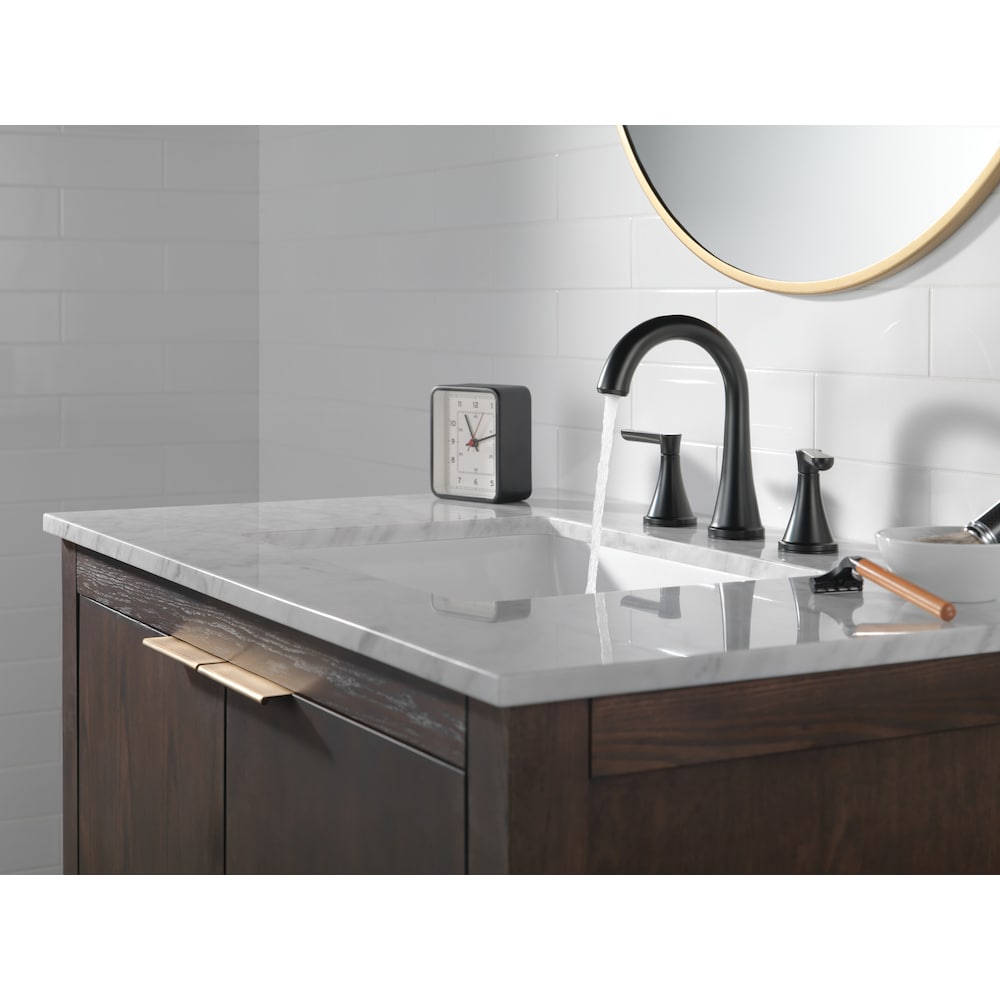 Greydon Two Handle Widespread Bathroom Faucet in Matte Black