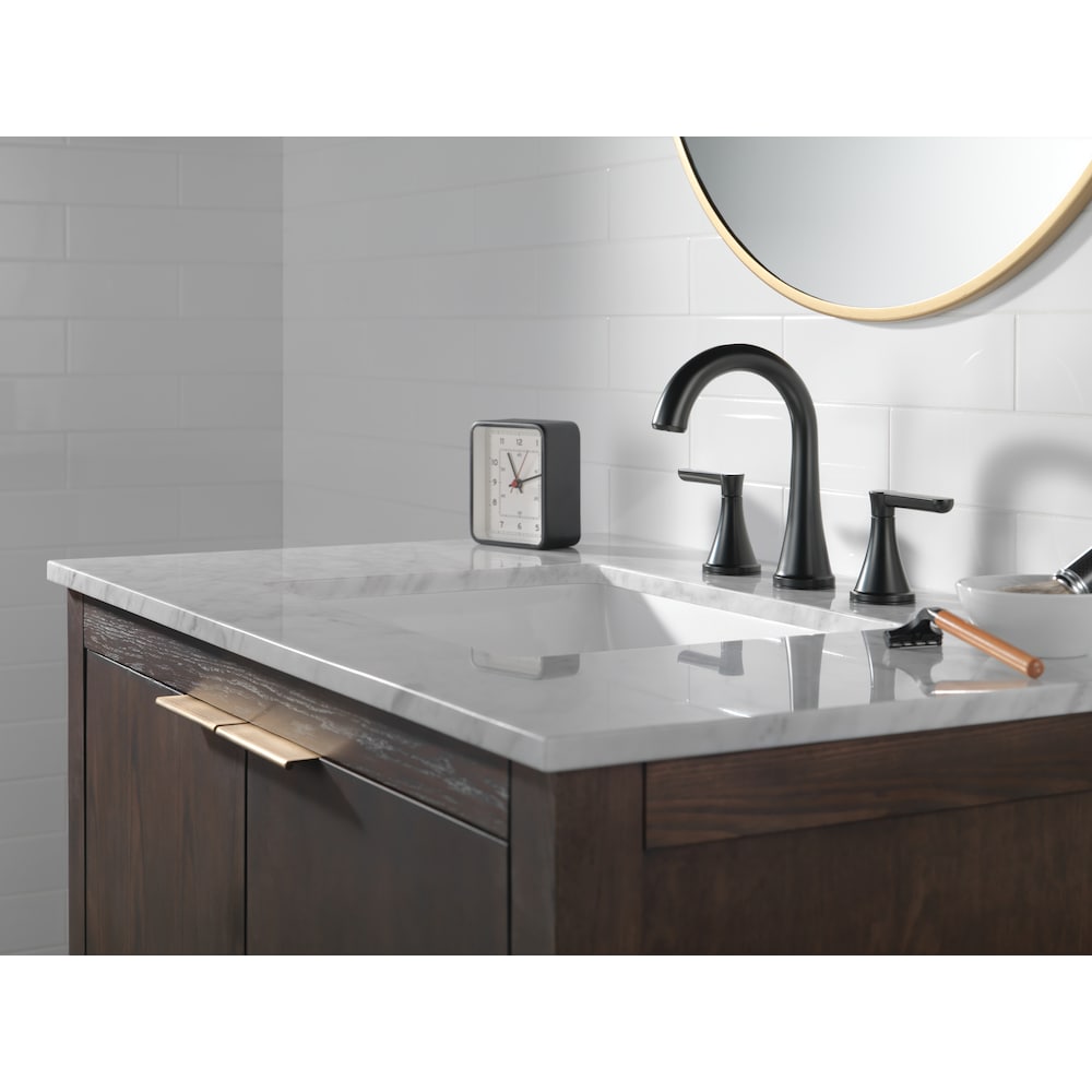 Greydon Two Handle Widespread Bathroom Faucet in Matte Black