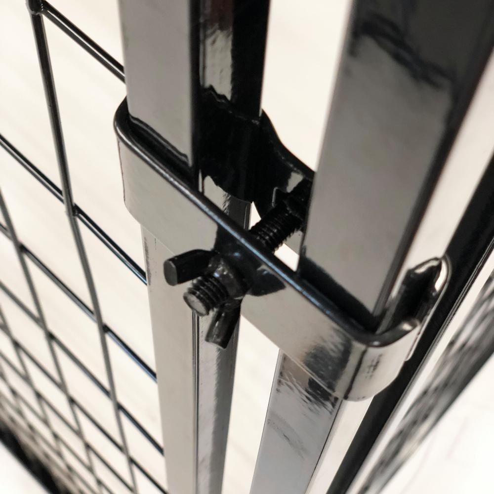 Kit de clôture pour chien en fil de fer soudé de 4 pi x 4 pi x 6 pi