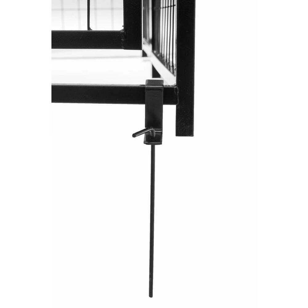 6 ft. x 4 ft. x 6 ft. Welded Wire Dog Fence Kennel Kit