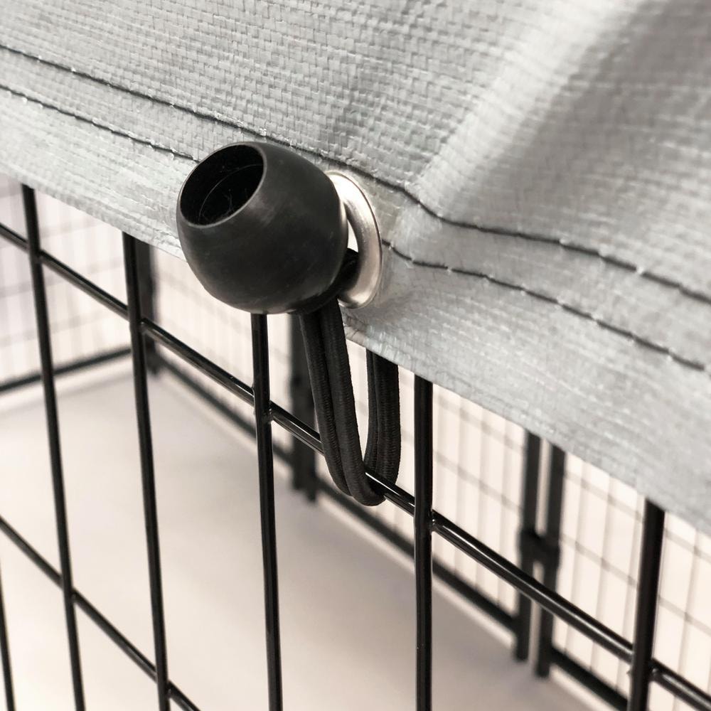 6 ft. x 4 ft. x 6 ft. Welded Wire Dog Fence Kennel Kit