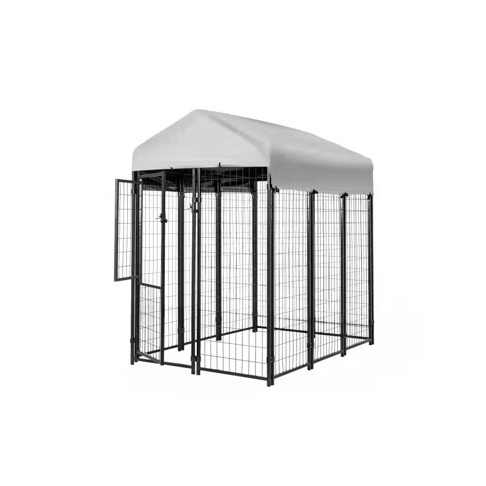 6 ft. x 4 ft. x 6 ft. Welded Wire Dog Fence Kennel Kit