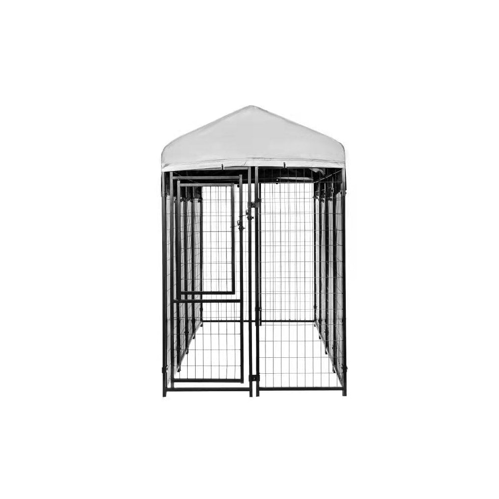 Kit de clôture pour chien en fil de fer soudé de 4 pi x 8 pi x 6 pi