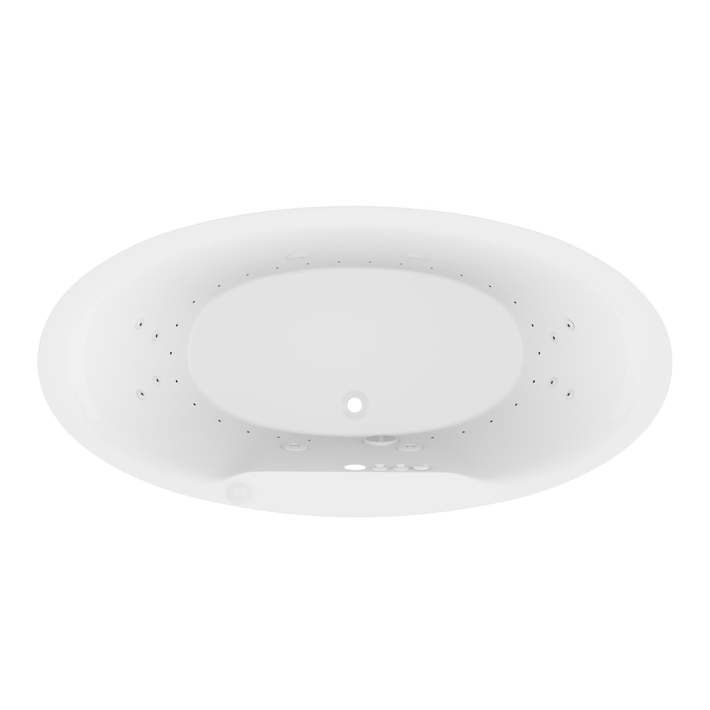 Heidi 68 inch Acrylic Flatbottom Whirlpool and Air Bathtub in White