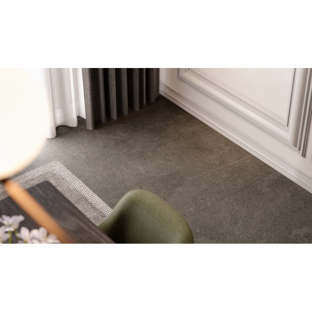 24-inch x 48-in Mjork Carbon Matte Rectified Color Body Porcelain Tile (15.5 sq.ft / case)