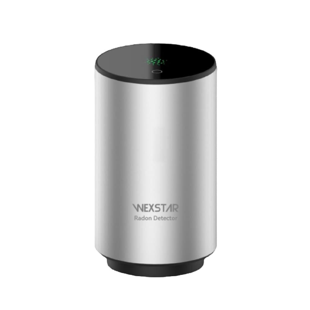 Détecteur de radon intelligent Bq/M3 Connexion à l'application mobile WiFi, surveillance à court/long terme, alerte sonore/lumineuse