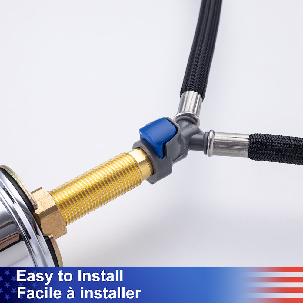 B5 Widespread Faucet 8-inch 2-Handle Bathroom Faucet with Drain Assembly in Chrome