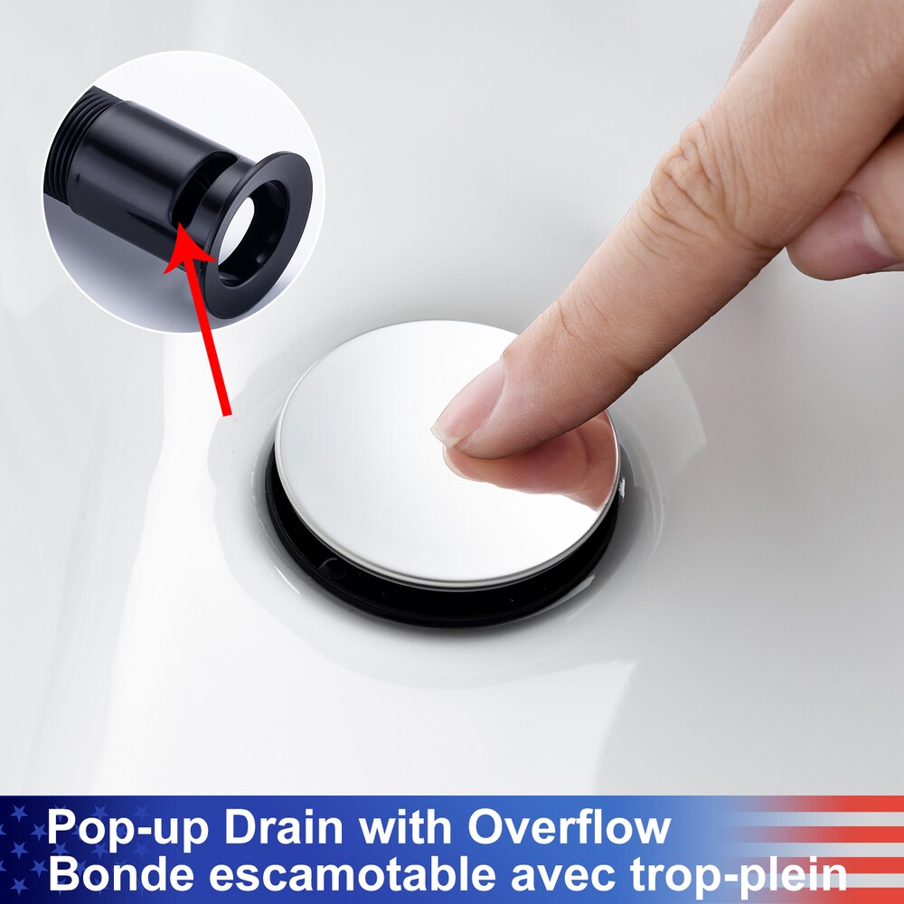 B7 Widespread Faucet 8-inch 2-Handle Bathroom Faucet with Drain Assembly in Chrome