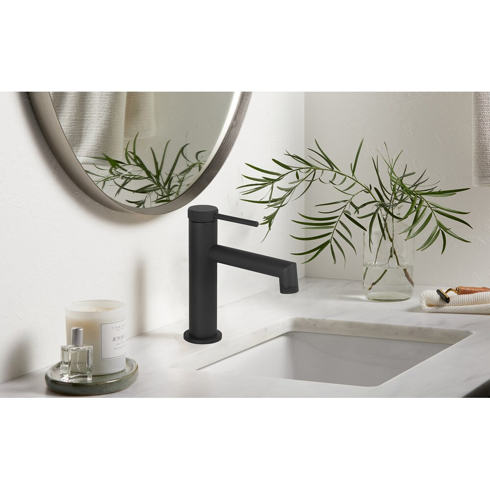 NOHO Single Hole Single Handle Bathroom Faucet in Matte black