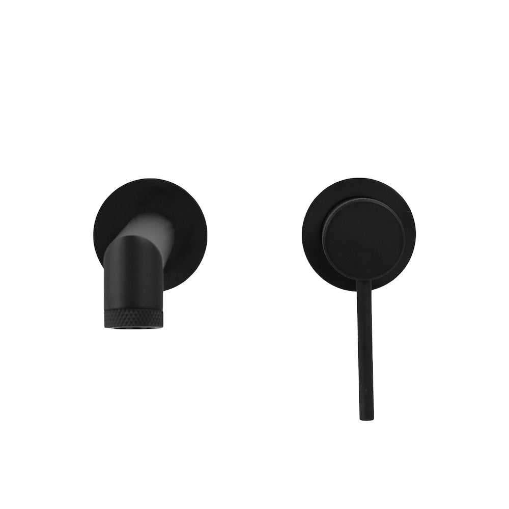 NOHO Single Handle Wall Mount Bathroom Faucet in Matte black