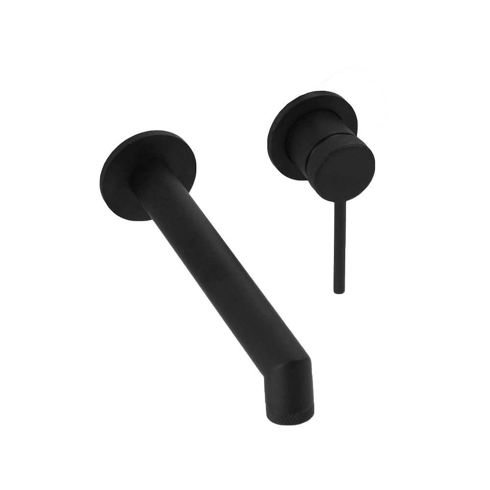NOHO Single Handle Wall Mount Bathroom Faucet in Matte black
