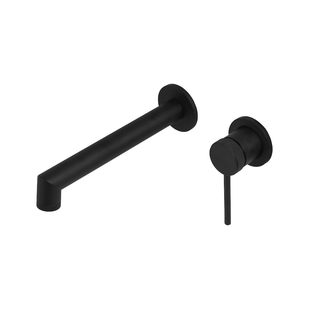 NOHO Single Handle Wall Mount Bathroom Faucet in Matte black