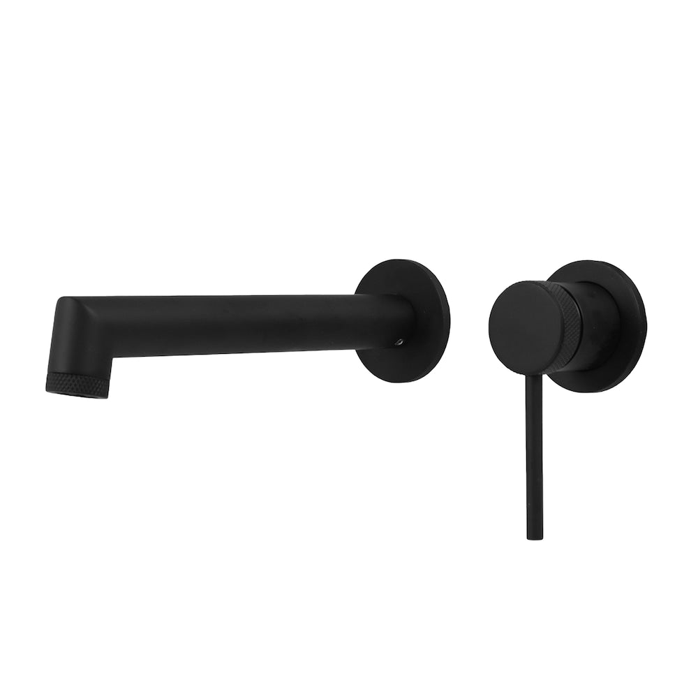 NOHO Single Handle Wall Mount Bathroom Faucet in Matte black