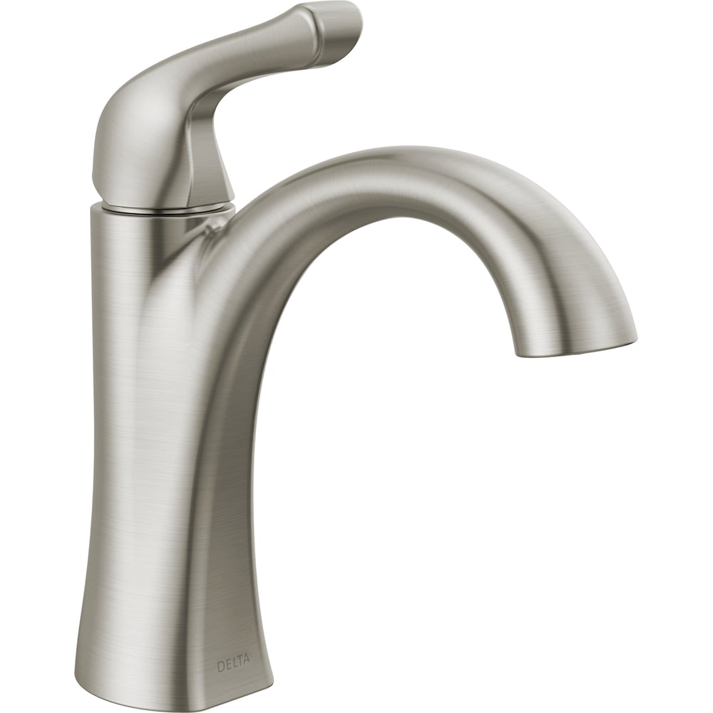 Arvo Single Hole Single-Handle Lever Bathroom Sink Faucet Deck Mount in Spotshield Brushed Nickel