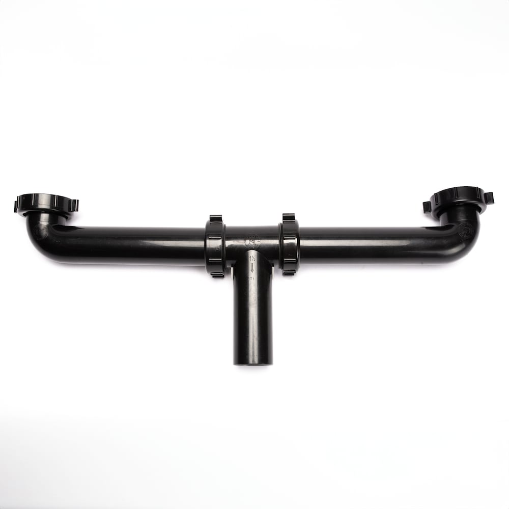 1-1/2" X 16" Centre Outlet Continuous Waste, Direct Connection, Plastic