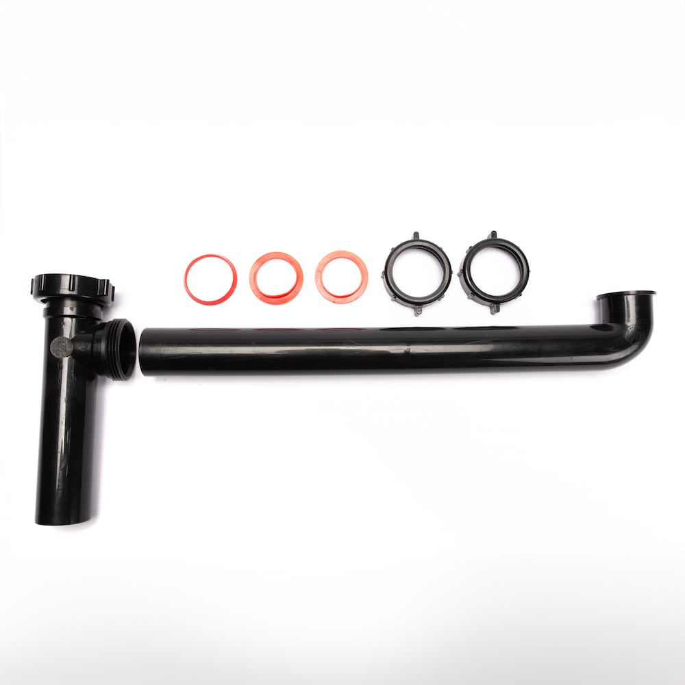 1-1/2" X 16" End Outlet Continuous Waste, Direct Connection, Plastic