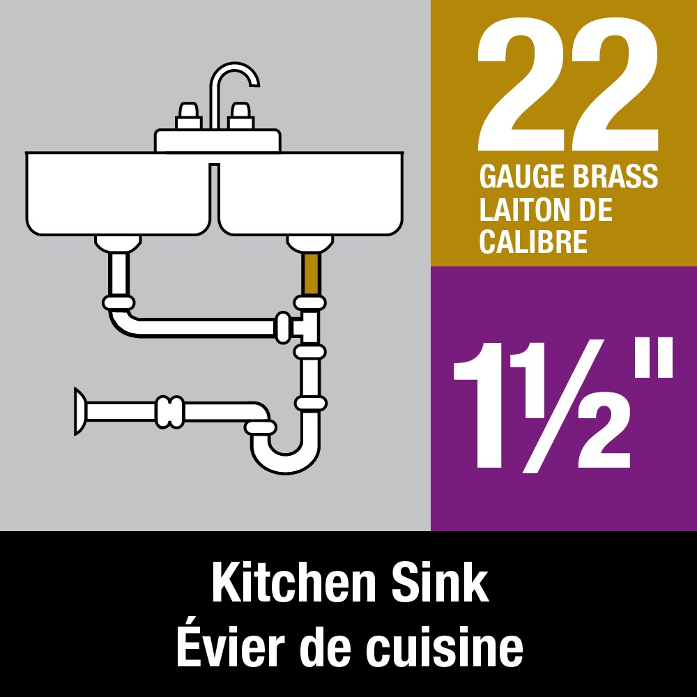 1-1/2" X 6" Flanged Tailpiece, 22 GA