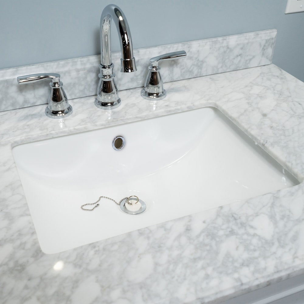 1-1/4" Chrome Lavatory Drain, Plug & Chain, 22 GA Brass