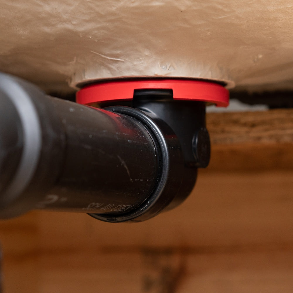 ABS Bath Waste And Overflow Chrome Half Kit, Low Profile Dome Stopper, Snap-On Overflow