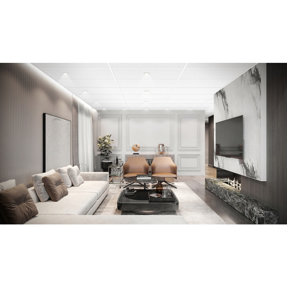 2 ft. x 4 ft. Stonehurst Lay-in Ceiling Tile (Sold by Case - Pack of 8)