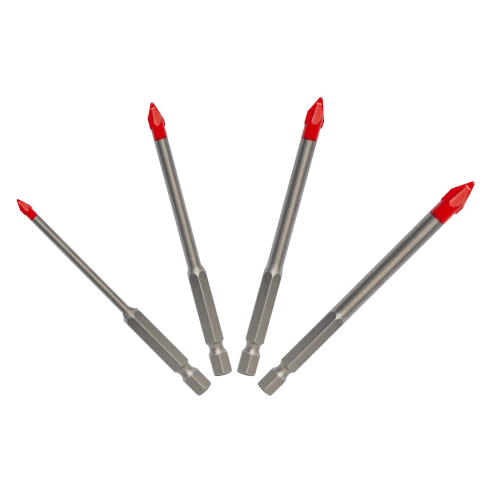 5-Piece Hard Tile & Stone Carbide Tipped Drill Bit Set